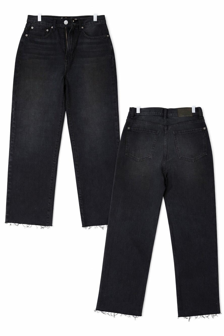 2 pairs of Modern American High Waist Denim jeams raw hem size 27